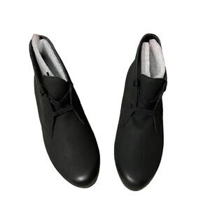 Munro Black Leather Sloan Lace-Up Shock Absorbing Ankle Booties Women’s 6.5 NIB